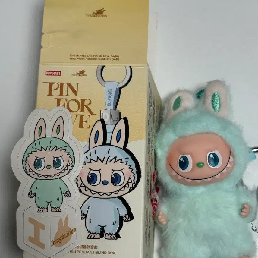 [BUNJANG] POP MART Labubu Mini Doll Keychain / 팝마트 미니 라부부 인형 키링 I