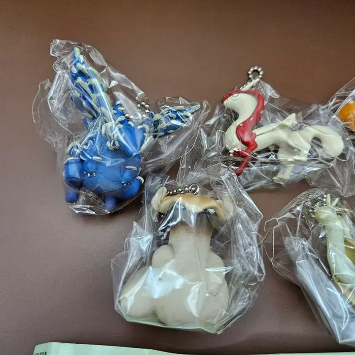 [BUNJANG] Mushroom Dragon Figurine Keychain Set (5 Types) / 버섯드래곤 피규어 키링 5종 세트