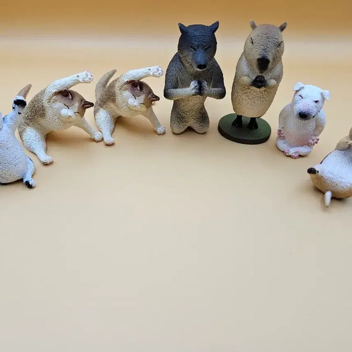 [BUNJANG] Yoga Animal Figurines Set / 요가하는 동물 피규어