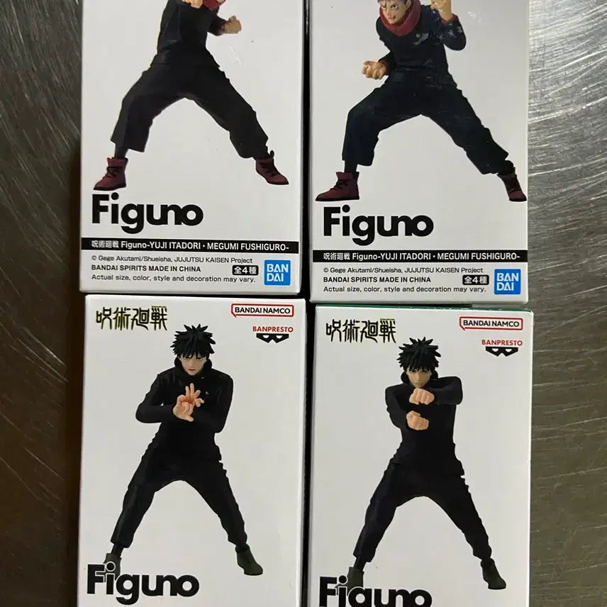 [BUNJANG] Jujutsu Kaisen Fignoo Figures A, B, C, D Set (Sealed) / 미개봉/새상품) 주술회전 피그노 피규어 A,B,C,D 4개일괄