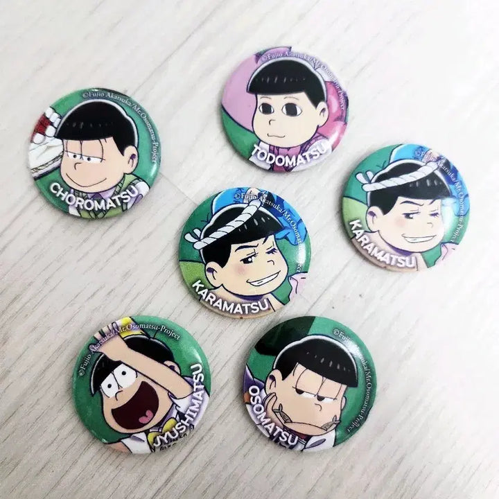 [BUNJANG] Osomatsu-san Tailor Series Can Badge Set / 오소마츠상 캔뱃지