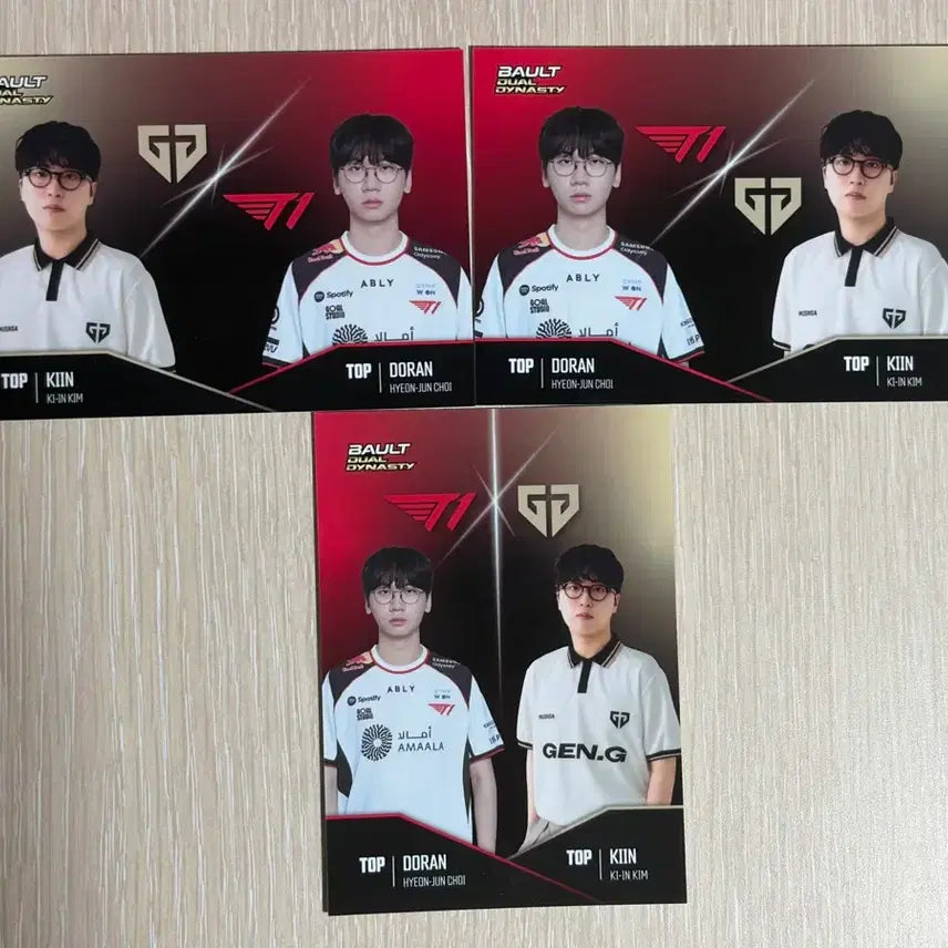 [BUNJANG] Bault Doran vs Kiin Trading Cards Bundle Set / Bault 도란 vs 기인 카드 3장 일괄