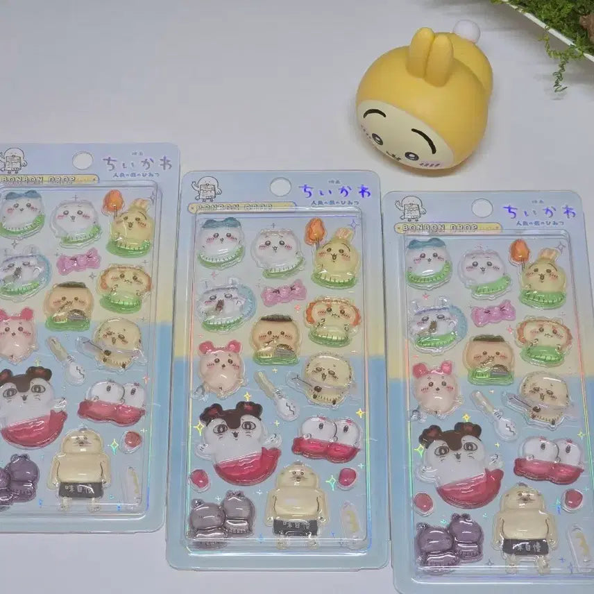 [BUNJANG] Chiikawa Ningyo-Toge Limited Edition Theater Special Goods Set - Vol. 2 / 치이카와 먼작귀 인어섬의 비밀 극장판 입장 특전 2탄 하치와레 우사기 모몽가 쿠리만쥬 랏코 카니 시사