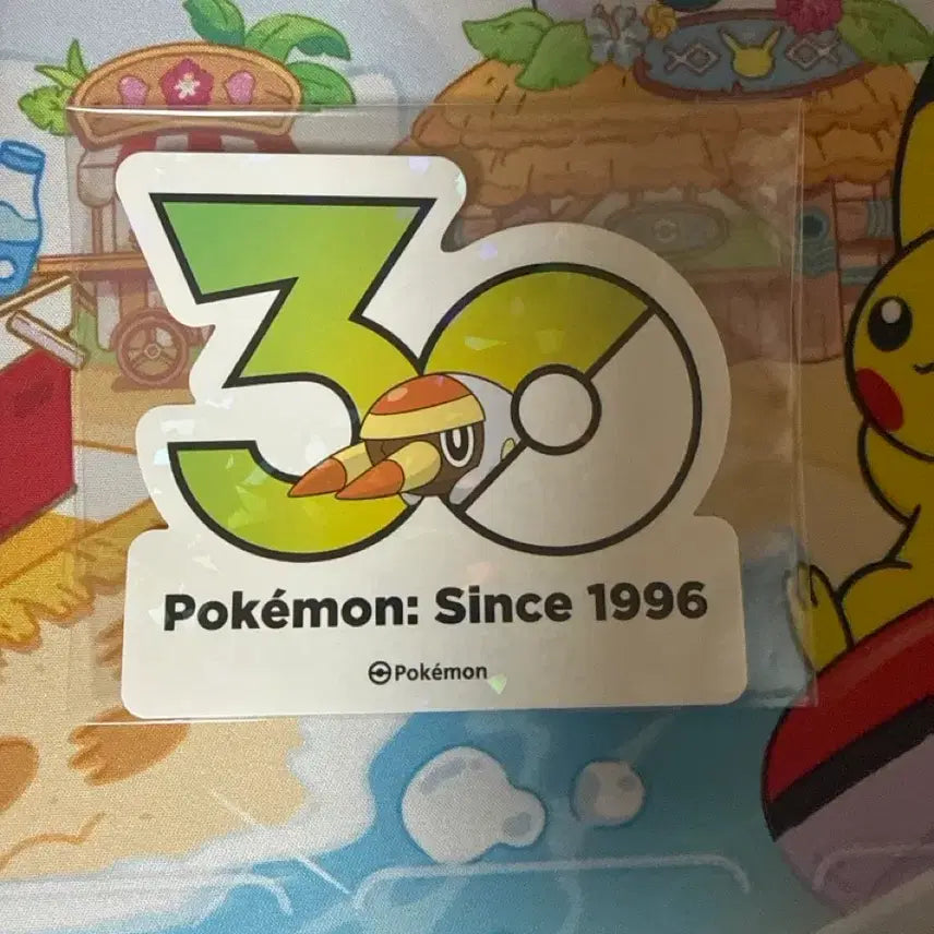 [BUNJANG] Pokemon 30th Anniversary Sticker - Weedle / 포켓몬스터 30주년 스티커 - 턱지충
