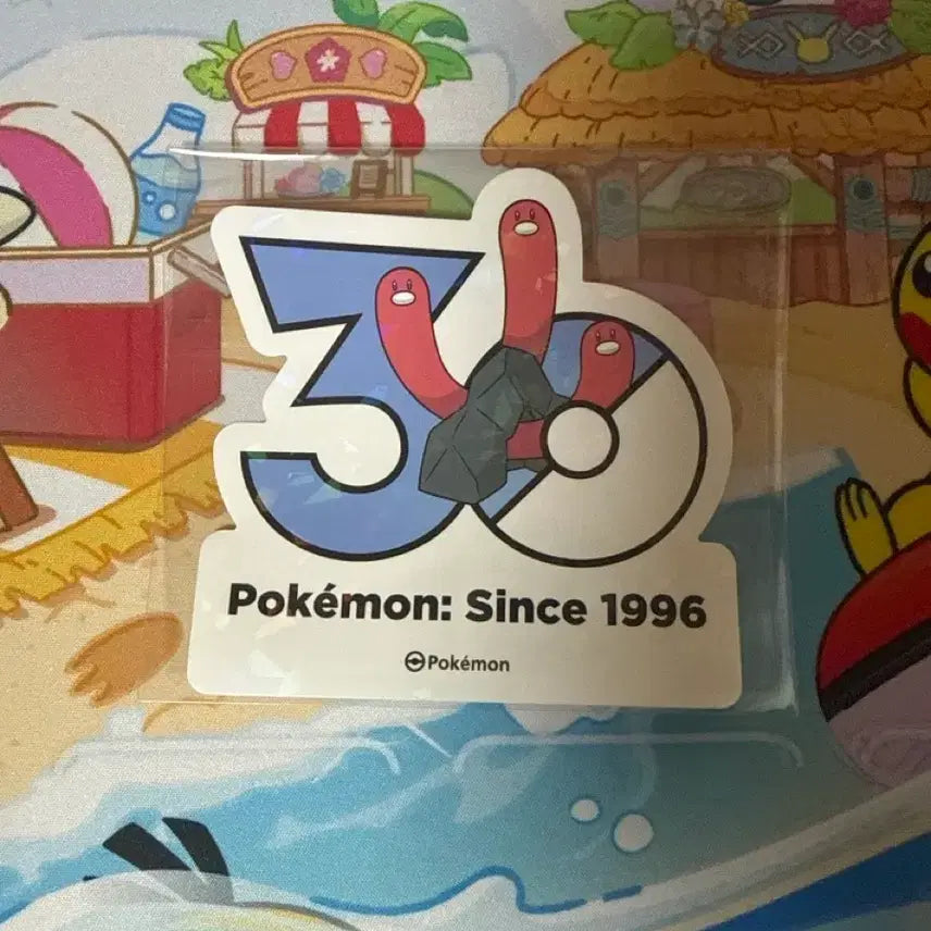[BUNJANG] Pokemon 30th Anniversary Sticker - Floor Trio / 포켓몬스터 30주년 스티커 - 바닥트리오