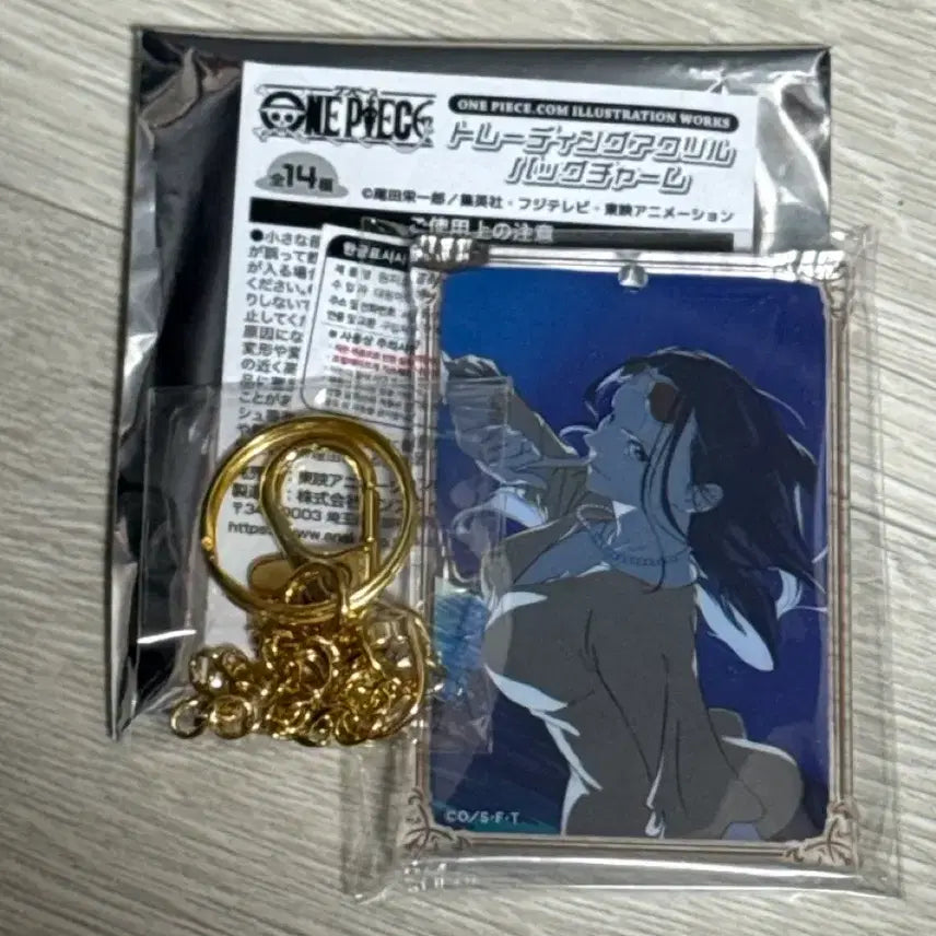 [BUNJANG] One Piece Straw Hat Store Robin Acrylic Charm / 원피스 무기와라 스토어 아크릴백 참 로빈