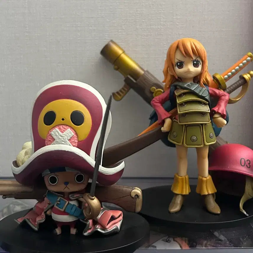 [BUNJANG] One Piece Film Z Nami &amp; Chopper Figure Bundle Set / 원피스 필름z 피규어 나미 쵸파 일괄