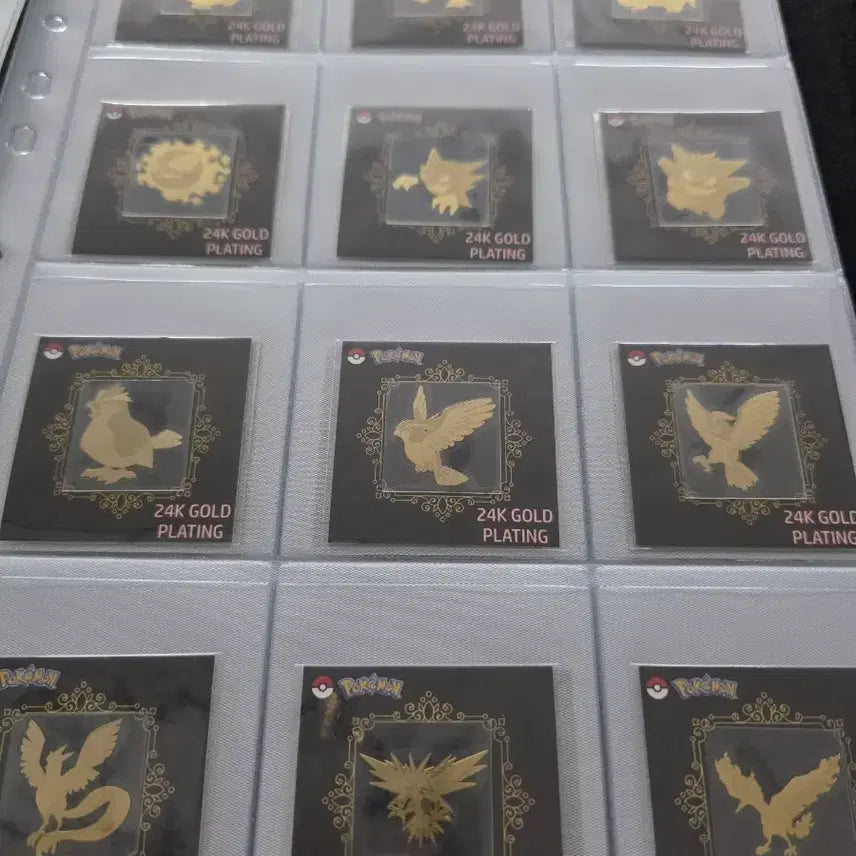 [BUNJANG] Pokemon Stickers 24K Gold Foil 49 Types / 포켓몬띠부씰 24k금박 49종