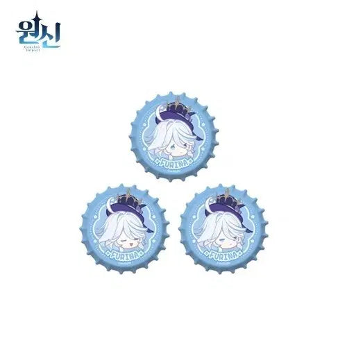 [BUNJANG] Genshin Impact Furina Bottle Cap Badge / 원신 푸리나 병뚜껑 뱃지