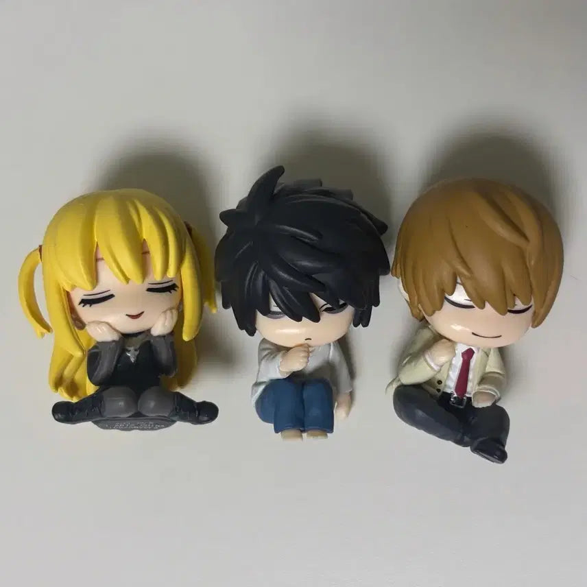 [BUNJANG] Death Note Anime Shoulder Perch Gacha Light Yagami Misa Amane L Lawliet Set / 데스노트 가챠 어깨쿵 라이토 미사 엘