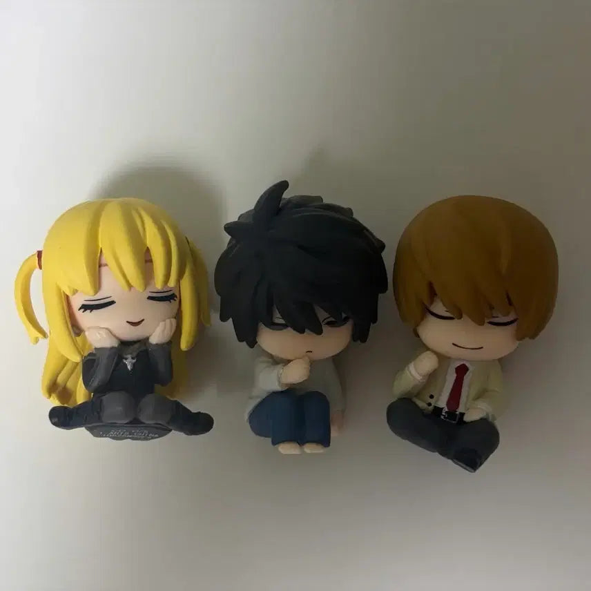 [BUNJANG] Death Note Anime Shoulder Perch Gacha Light Yagami Misa Amane L Lawliet Set / 데스노트 가챠 어깨쿵 라이토 미사 엘