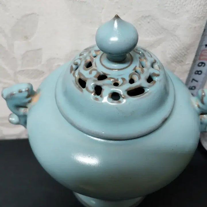 [BUNJANG] Song Dynasty Yaozhou Celadon Incense Burner / 송대 여요청자 향로 개인 소장품