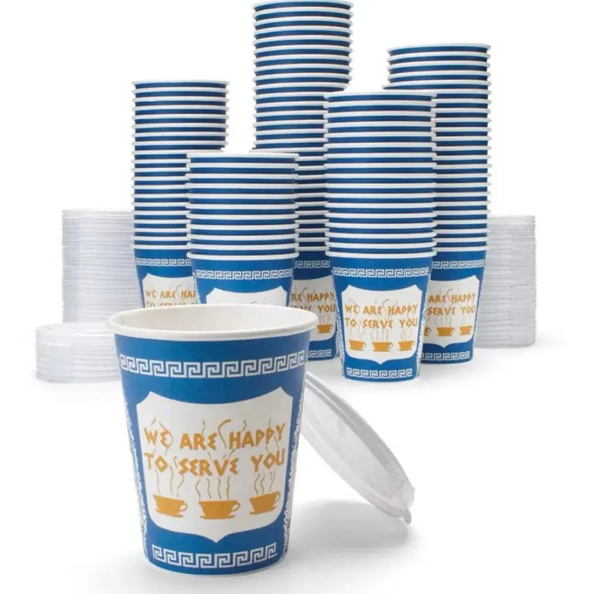 [BUNJANG] Spiderman New York Paper Cups with Lids Set / 스파이더맨 종이컵 뉴욕컵 안소라 커피컵 공구