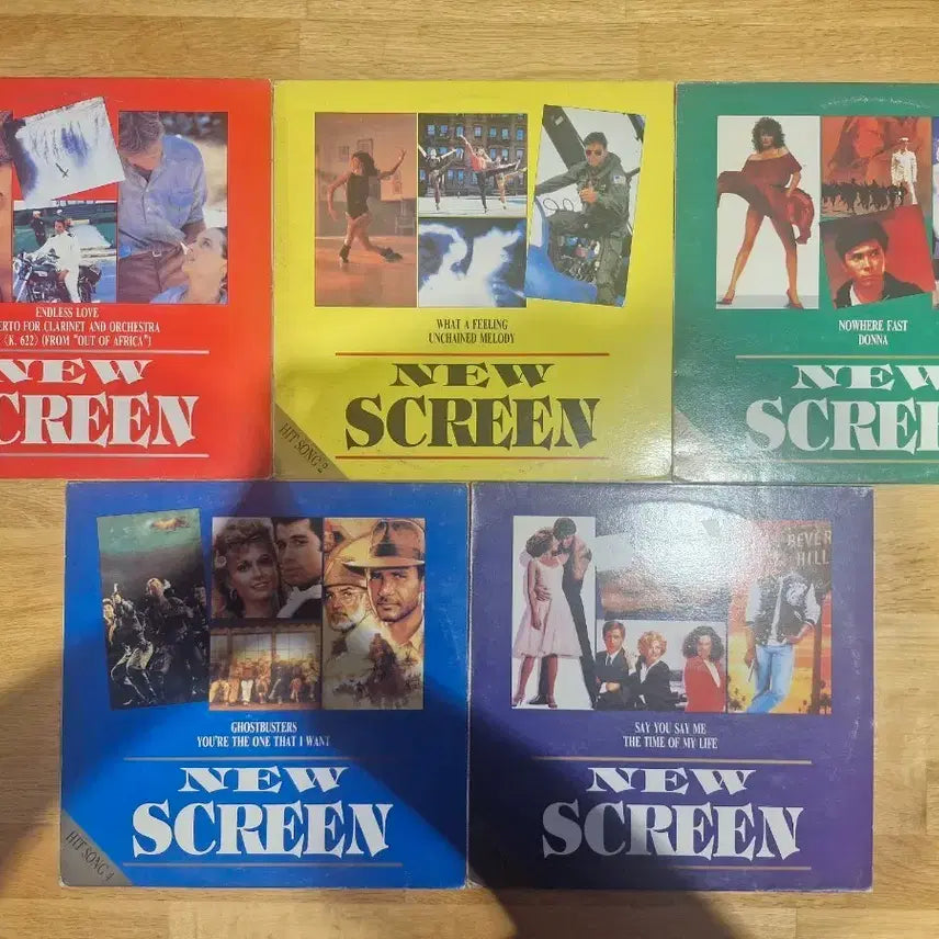 [BUNJANG] OST New Screen Hit Song 1-5 LP Bundle Set / [OST] New Screen Hit Song 1~5 LP 5종 일괄