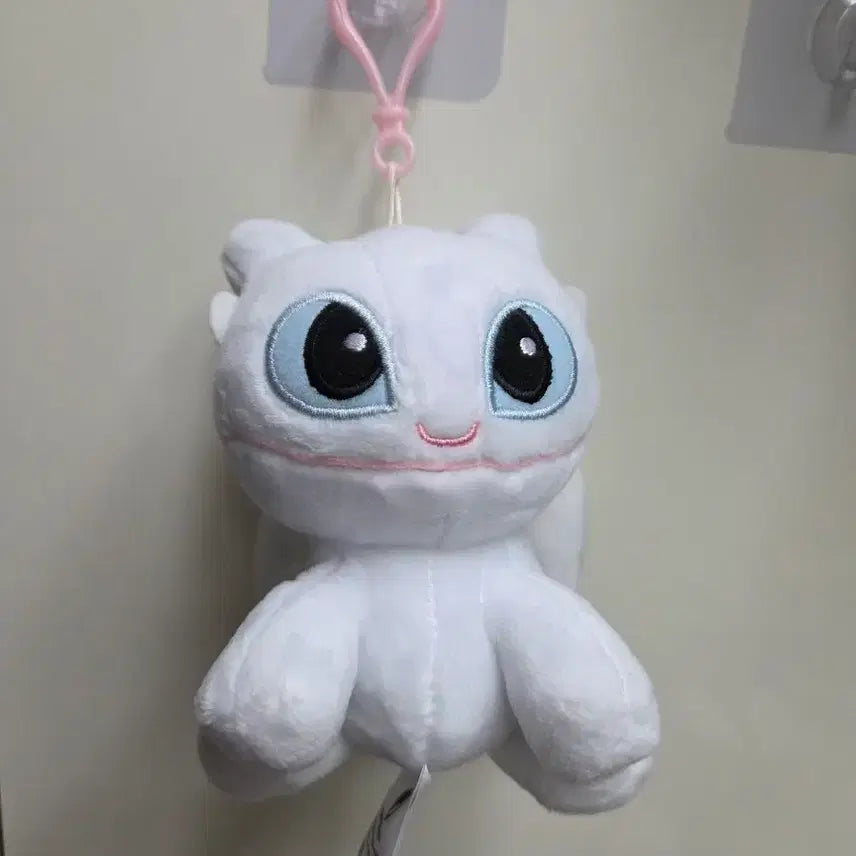 [BUNJANG] How to Train Your Dragon Light Fury Plush Keychain / 드래곤 길들이기 라이트 퓨리 인형 키링