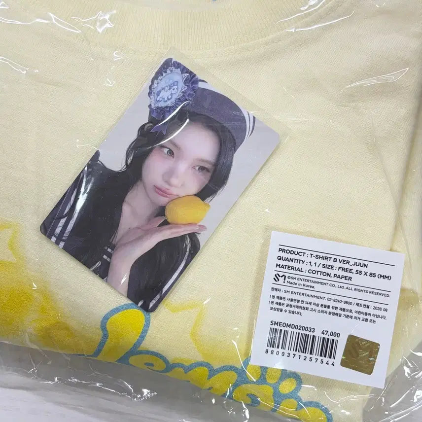 [BUNJANG] HATS TO HEARTS LemonTang Pop-Up T-Shirt Version B / 하투하 주은 레몬탱 팝업 티셔츠 b버전 양도