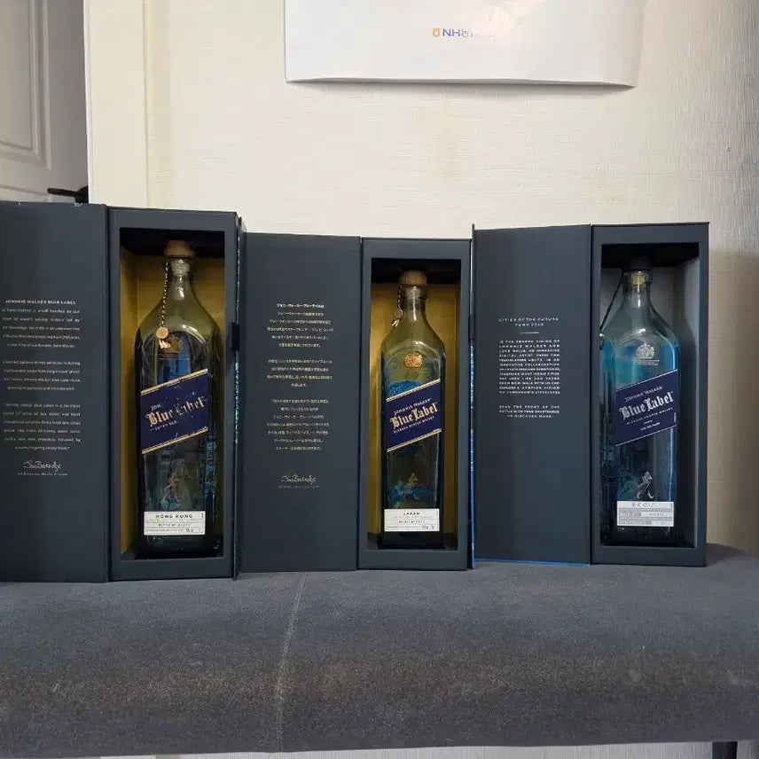 [BUNJANG] Johnnie Walker Blue Label Limited Edition Empty Bottles (Hong Kong, Japan, Seoul) / 조니워커(홍콩/재팬/서울)위스키 공병