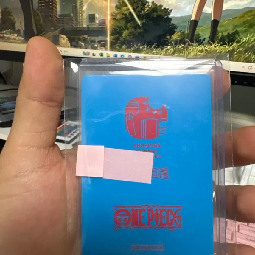 [BUNJANG] One Piece Watermelon Luffy Illustration Card / 원피스 수박루피 일러스트