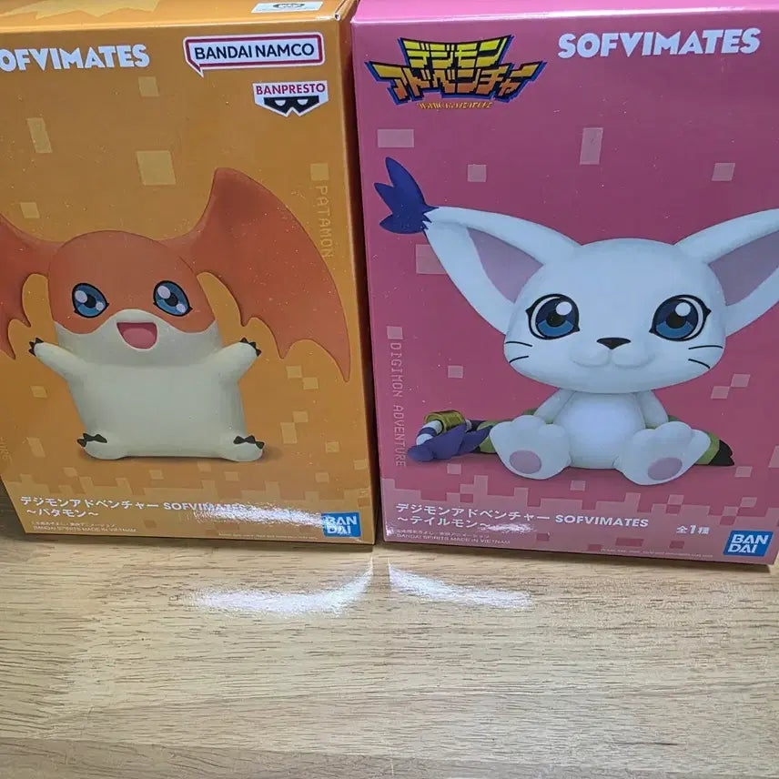[BUNJANG] Bandai Digimon Adventure SOFVIMATES Patamon/Tailmon Figure Set / 디지몬 어드벤처 SOFVIMATES 파타몬/테일몬 피규어(디지몬 파닥몬, 가트몬)