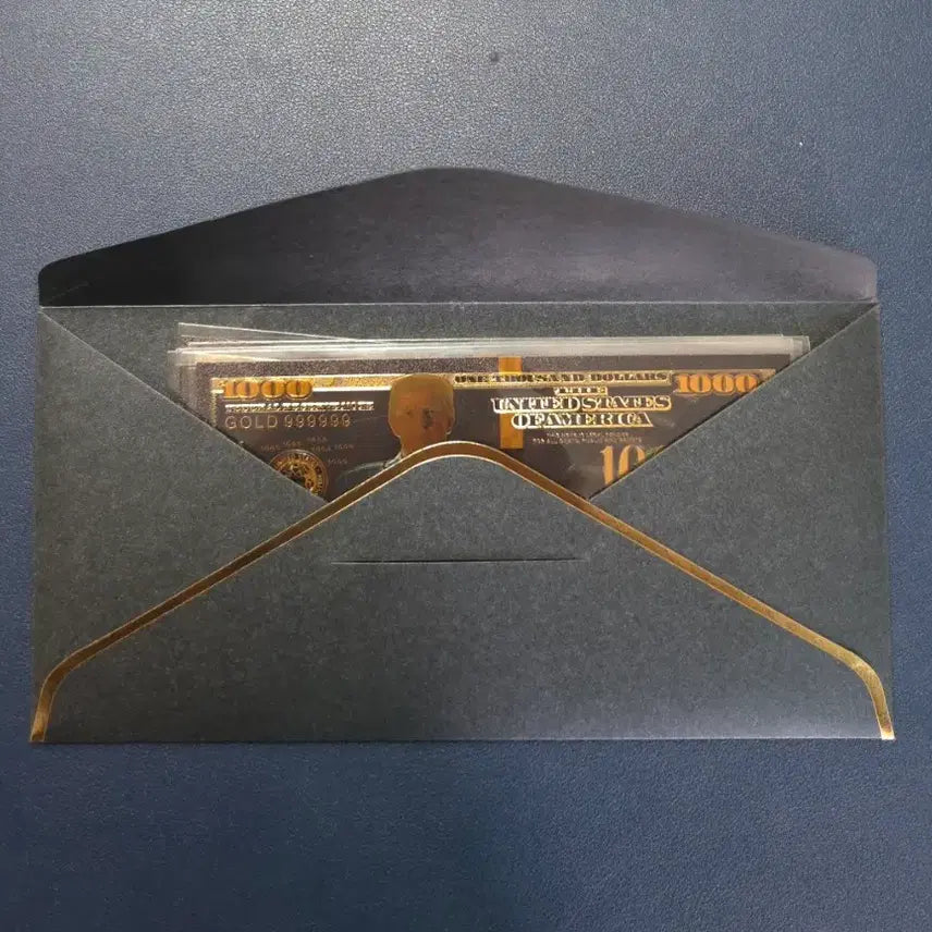 [BUNJANG] Rare Collectible Black Gold Foil US President Banknote / 미국대통령 블랙금박지폐 희귀지폐수집용