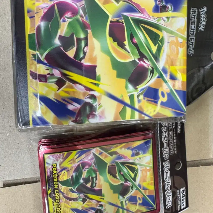 [BUNJANG] Pokémon TCG Rayquaza Deck Shield &amp; Sleeve Set / 포켓몬 카드 게임 레쿠쟈 덱실드 &amp; 슬리브 세트