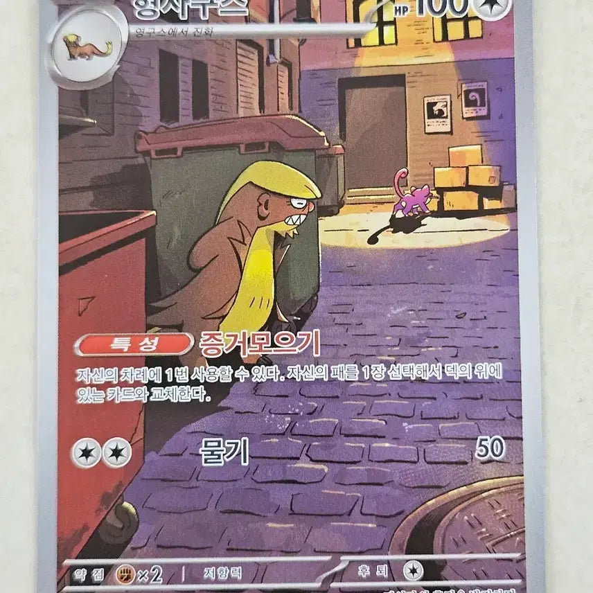 [BUNJANG] Detective Goose AR Pokemon Card / 포켓몬 카드 형사구스 AR