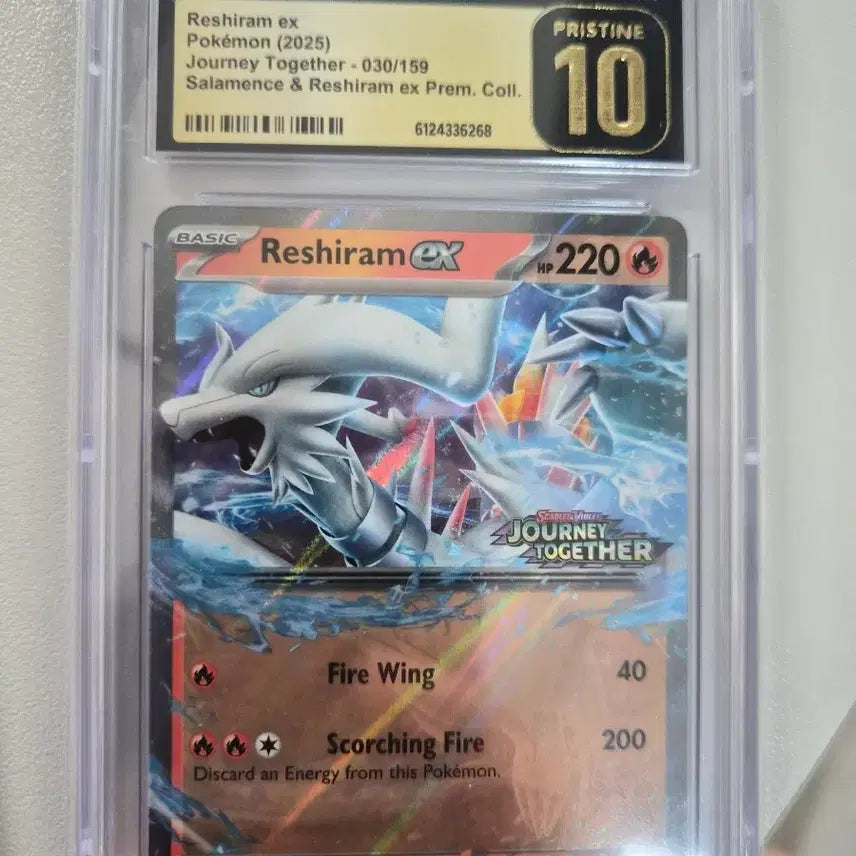 [BUNJANG] Pokemon Card North American Edition 2025 Reshiram RR CGC Pristine 10 / 포켓몬카드 북미판 2025 레시라무 RR CGC 프리스틴10