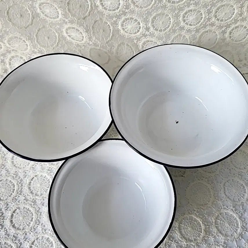 [BUNJANG] Enamel Bowl Set / 법랑 볼세트