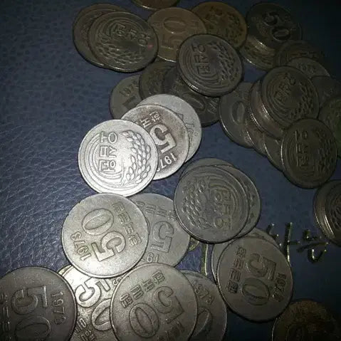 [BUNJANG] 1973 50 Won Coin Set (30 pcs) / 50원 동전 30개 1973년 중고