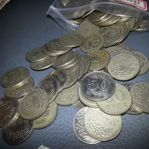 [BUNJANG] 1979 50 Won Coin Bundle (30 pcs) / 50원 동전 30개 1979년 중고