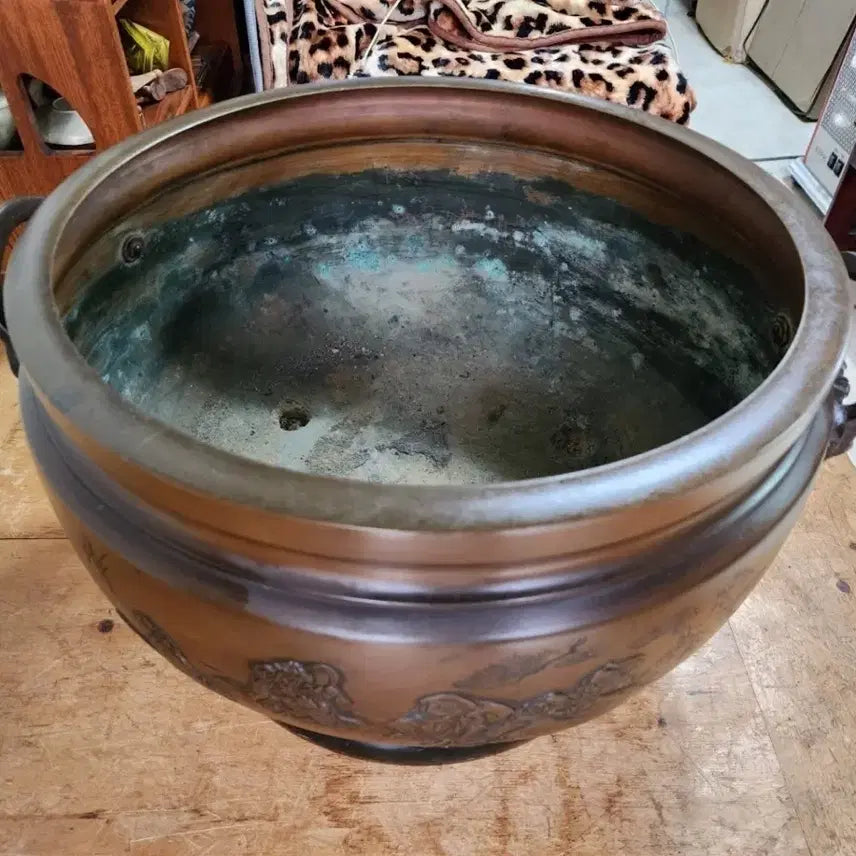 [BUNJANG] Antique Large Bronze Brazier / 청동화로