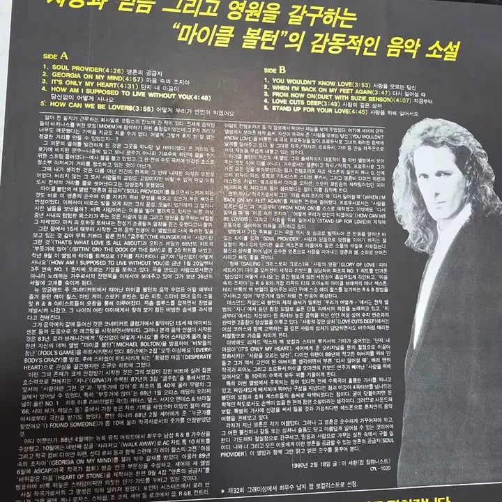 [BUNJANG] Michael Bolton LP / 마이클 볼튼 LP Provider