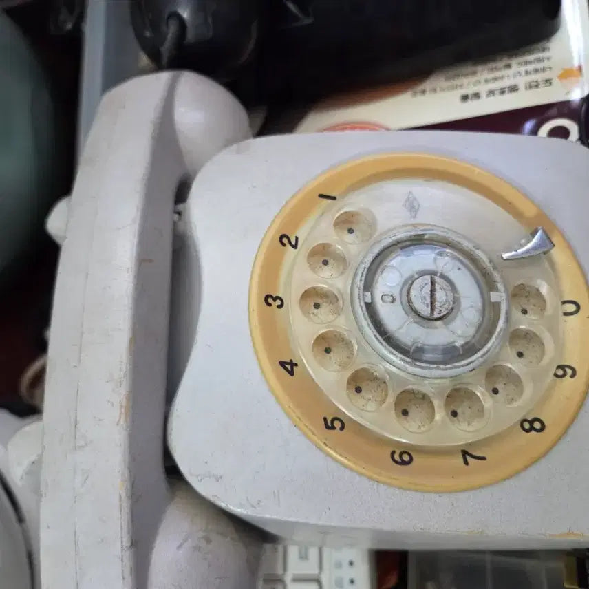 [BUNJANG] Vintage Rotary Dial Telephone Set (Black &amp; White) / 옛날 빈티지 다이얼 전화기 블랙 화이트 2대일괄