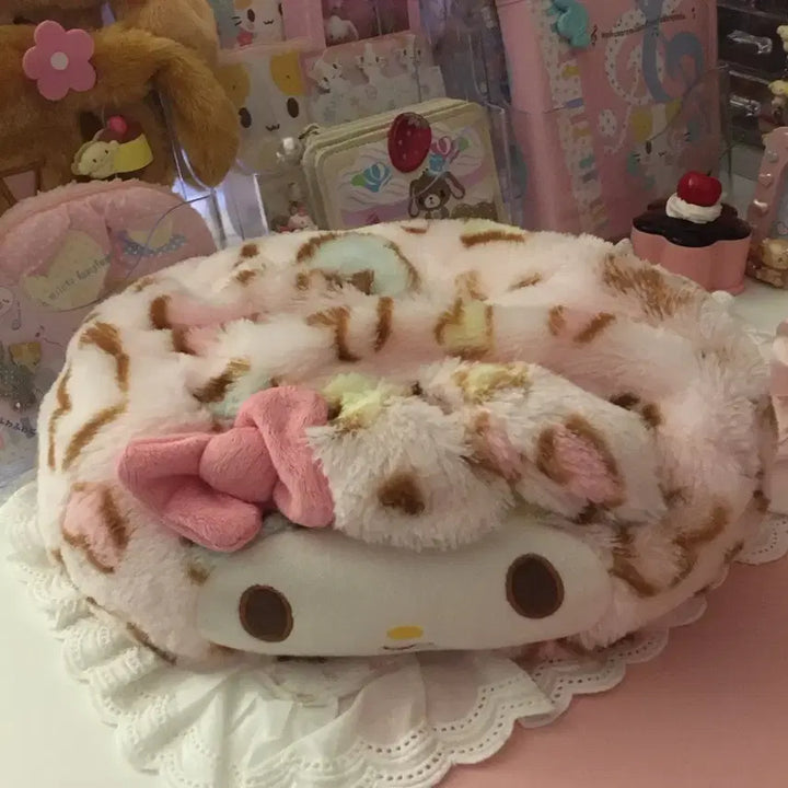 [BUNJANG] Classic My Melody Leopard Print Tissue Case / 고전 마이멜로디 호피 티슈케이스