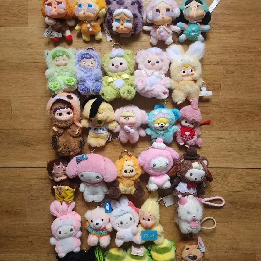 [BUNJANG] 30 Piece Doll Keychain Bundle Set / 인형 키링 일괄 30개