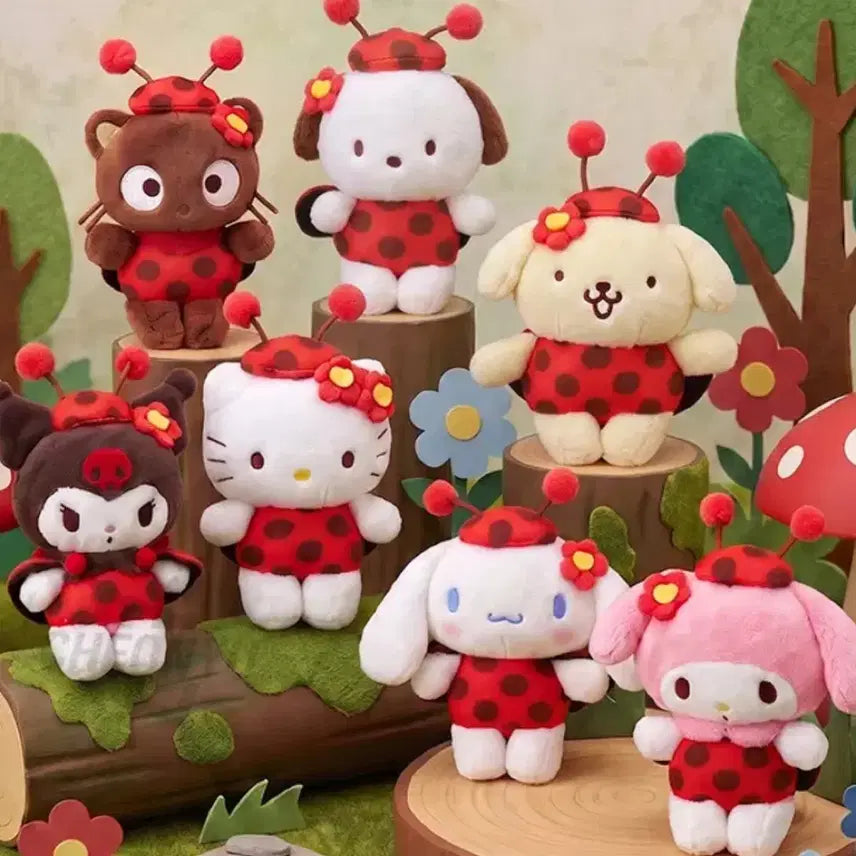 [BUNJANG] Sanrio Cinnamoroll Ladybug Keychain / 정품 산리오 시나모롤 레이디버그 무당벌레 키링