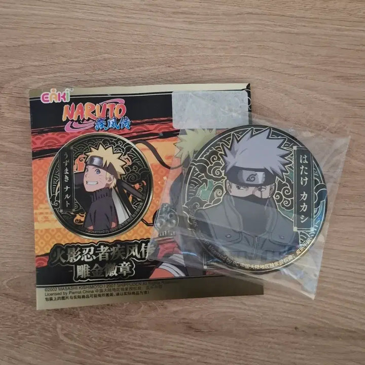 [BUNJANG] Naruto Kakashi Gold Plated Can Badge / 새상품) 나루토 카카시 금장 캔뱃지