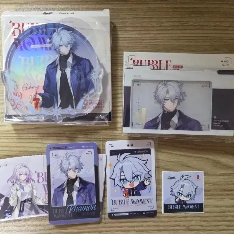 [BUNJANG] Gong Cha (Feinon Castorris) Bundle Set Acrylic Keychain, Photocard, Sticker / 일괄: 파이논 카스토리스 공차 아크릴 키링 포토카드 스티커