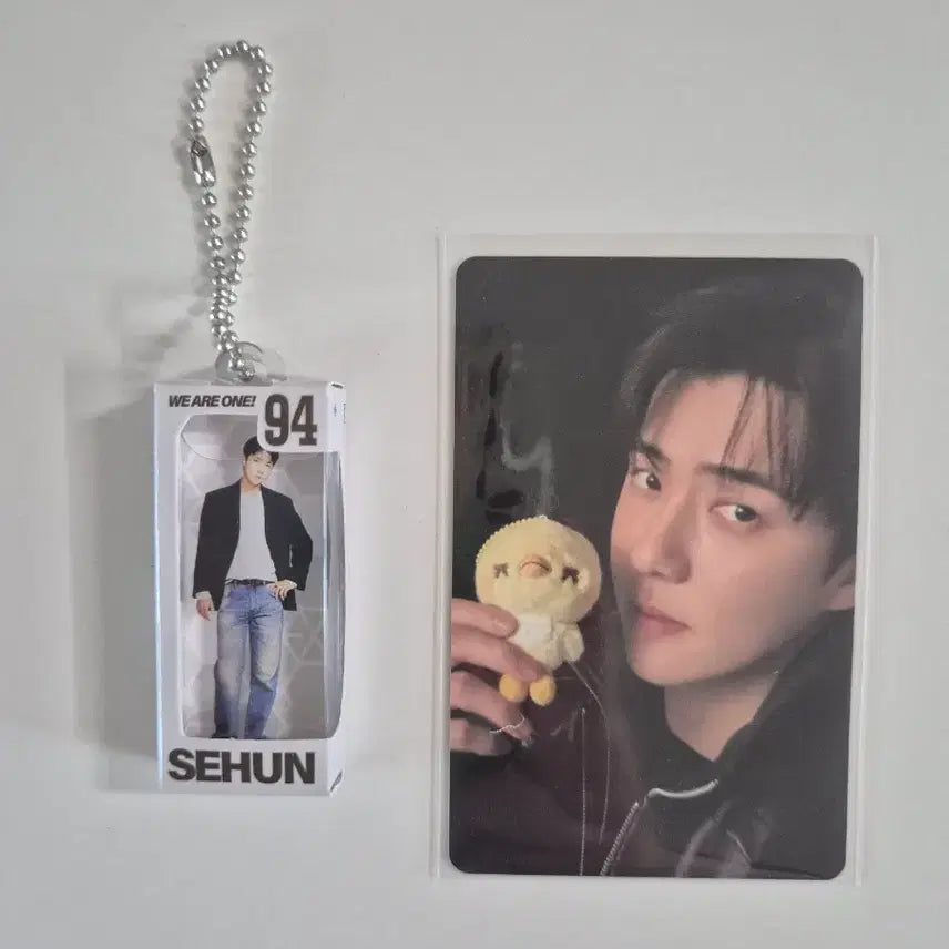 [BUNJANG] EXO Sehun Keyring + Photocard Bundle Set / 엑소 세훈 키링+포토카드 일괄