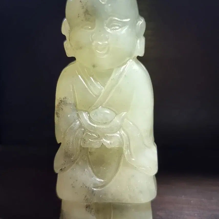 [BUNJANG] Russian White Jade Boy Figurine / 30만원 이상 구매시 선물로 한 점 드립니다^^ 백옥 동자상 색감이 예쁘고 강질의 러시아 화전옥 조각품