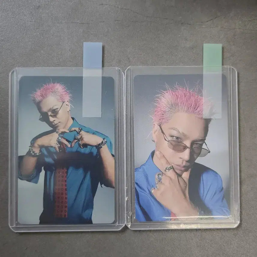 [BUNJANG] BIGBANG Taeyang 20th Anniversary Exhibition Photocard Bundle Set (2 Cards) / 빅뱅 BIGBANG 20주년 전시회 포카 포토카드 태양 양배 2장 일괄