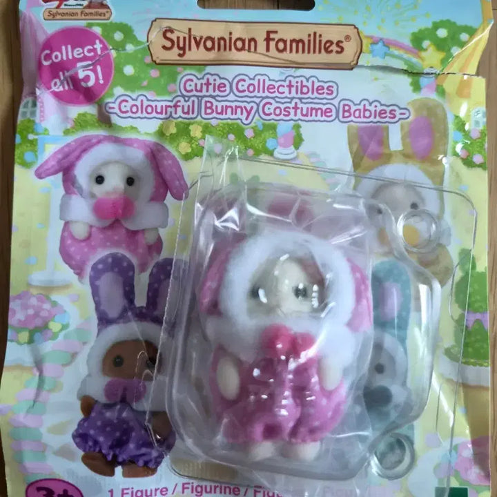 [BUNJANG] Epoch Sylvanian Families Colorful Rabbit Blind Bag Pink Flora Rabbit (Sealed) / 미개봉)실바니안 컬러풀토끼 블라인드백 핑크 플로라 토끼