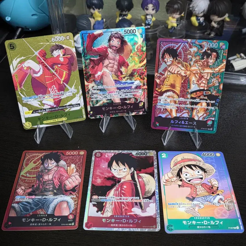 [BUNJANG] One Piece Card Set: Luffy Single Cards (6pcs) - Seven Eleven Promo &amp; Starter Deck Luffy/Ace / 일판) 원피스 카드 루피 싱글 6장 일괄 판매 세븐일레븐 프로모 / 스타터덱 루피 에이스