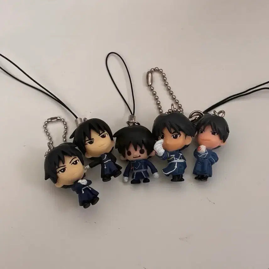 [BUNJANG] Fullmetal Alchemist Roy Mustang Colonel Flame Alchemist Keychain Bundle Set / 일괄)강철의 연금술사 강연금 로이머스탱 대령 키링 불꽃의 연금술사