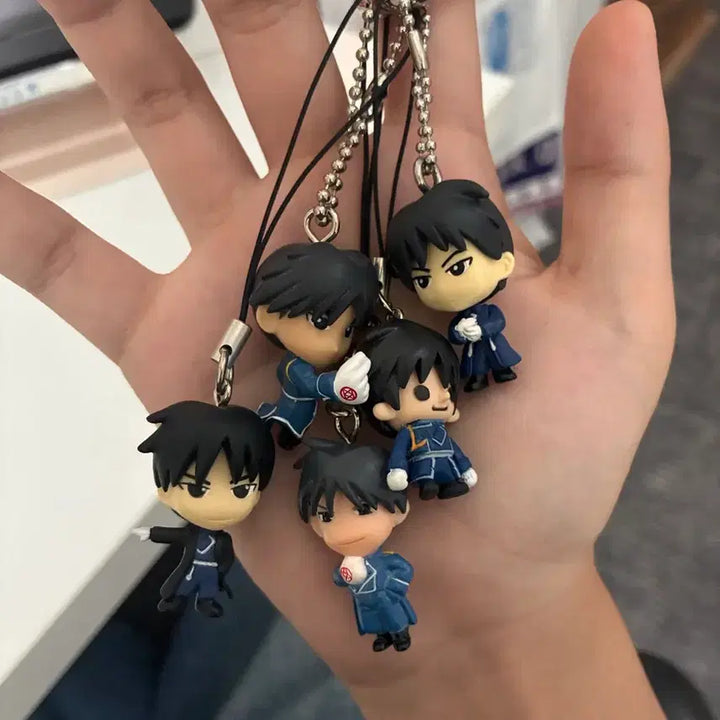 [BUNJANG] Fullmetal Alchemist Roy Mustang Colonel Flame Alchemist Keychain Bundle Set / 일괄)강철의 연금술사 강연금 로이머스탱 대령 키링 불꽃의 연금술사