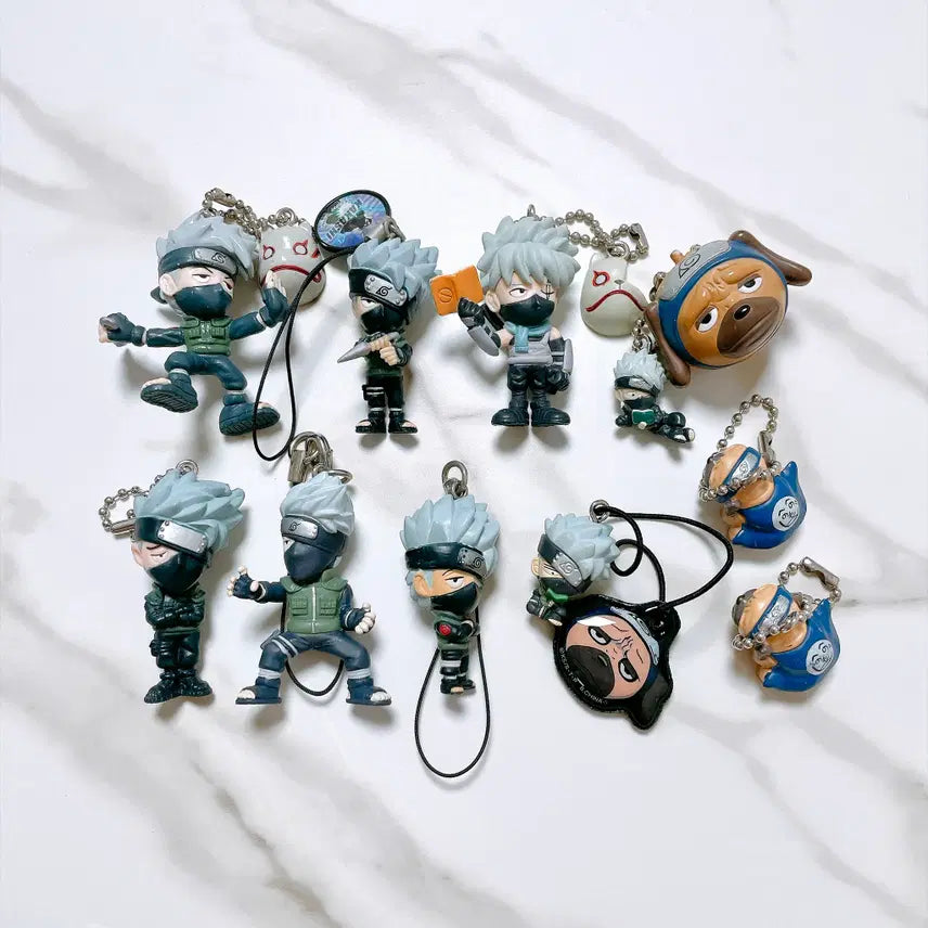 [BUNJANG] Naruto Kakashi Figure Keychain Strap / 나루토 카카시 피규어 키링 스트랩
