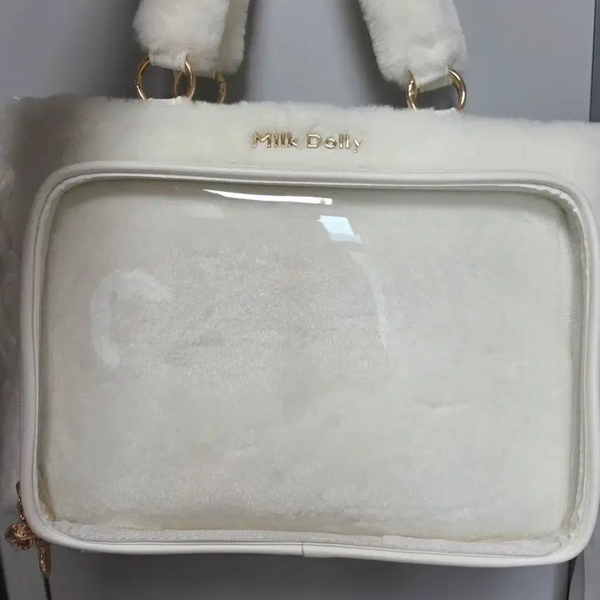[BUNJANG] Fuyuneko Victoria Plush Ita Bag Cream White / 후유네코 빅토리아 플러시 이타백 크림화이트