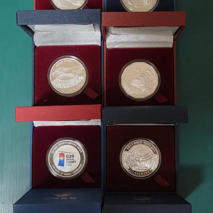 [BUNJANG] Bank of Korea Issued Commemorative Silver Coins (8 Types) / 한국은행 발행 기념은화 8종