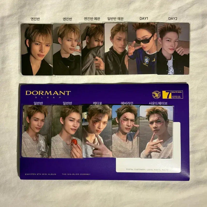 [BUNJANG] Enhypen Niki The Sin Bliss Photocard Bundle Set / 엔하이픈 니키 the sin bliss 포카 일괄 (enhypen niki 엔진반 일반반 예판 day1 day2 사운드웨이브 에버라인 케타포)