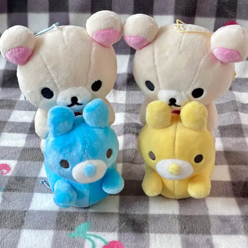 [BUNJANG] San-X Rilakkuma &amp; Korilakkuma Rabbit Balloon Plush Set / 레어 개별 산엑스 리락쿠마 토끼 풍선 코리락쿠마 인형